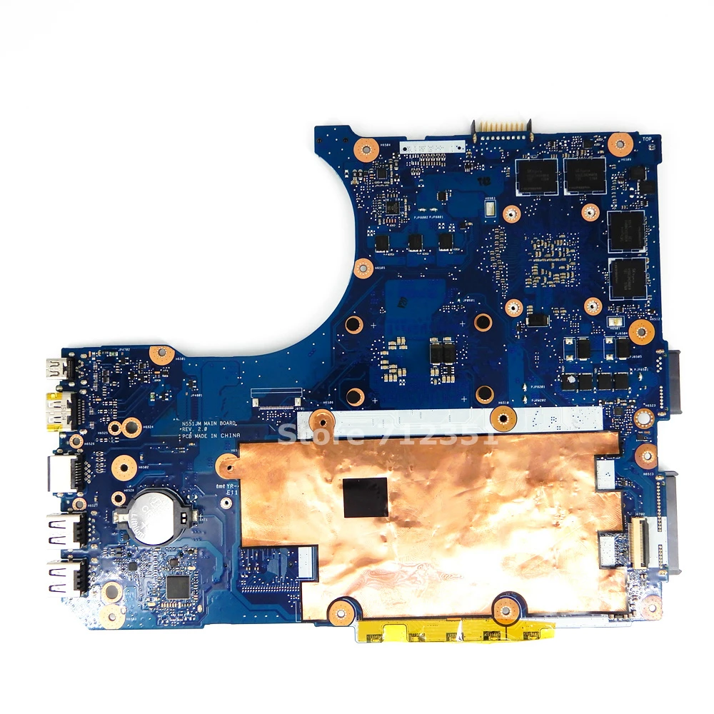  N551JW Motherboard I7-4750HQ CPU GTX960M 4G Mainboard for ASUS N551JB G551J G551 N551JW N551JK N551