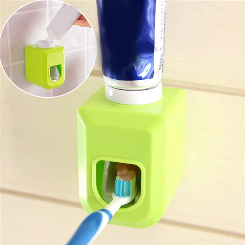 Automatic Toothpaste Squeezer Toothpaste Dispenser Sticky Suction Pad Wall Mounted Convenient Bathroom Accessories Dropshipping