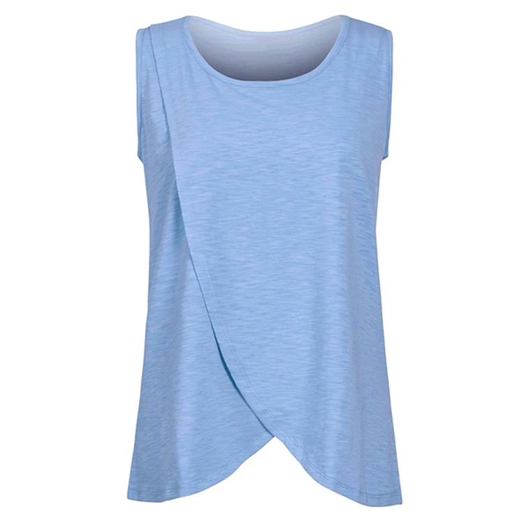 Women Pregnant Maternity Nursing T Shirts 2018 New Summer Breastfeeding clothing for pregnant women sleeveless Tops Shirt  (6)