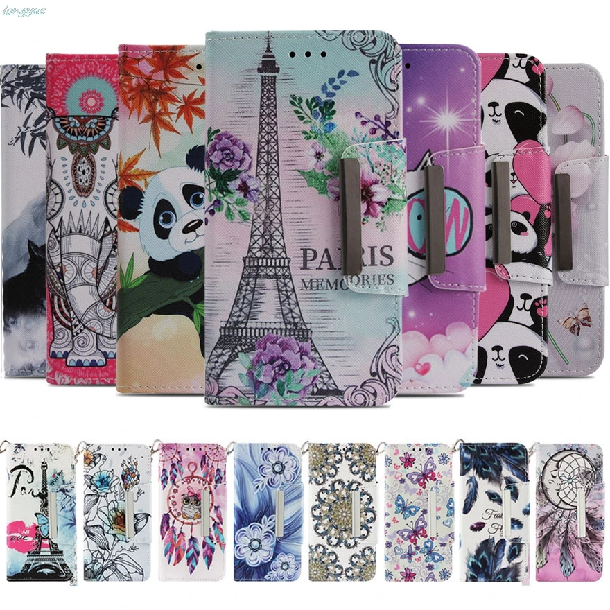 

Flip Case for Huawei P Smart FIG LX1 LA1 3D Pattern Phone Leather Cover For Honor 9 Lite LLD-L31 L22A Case for Huawei Enjoy 7s