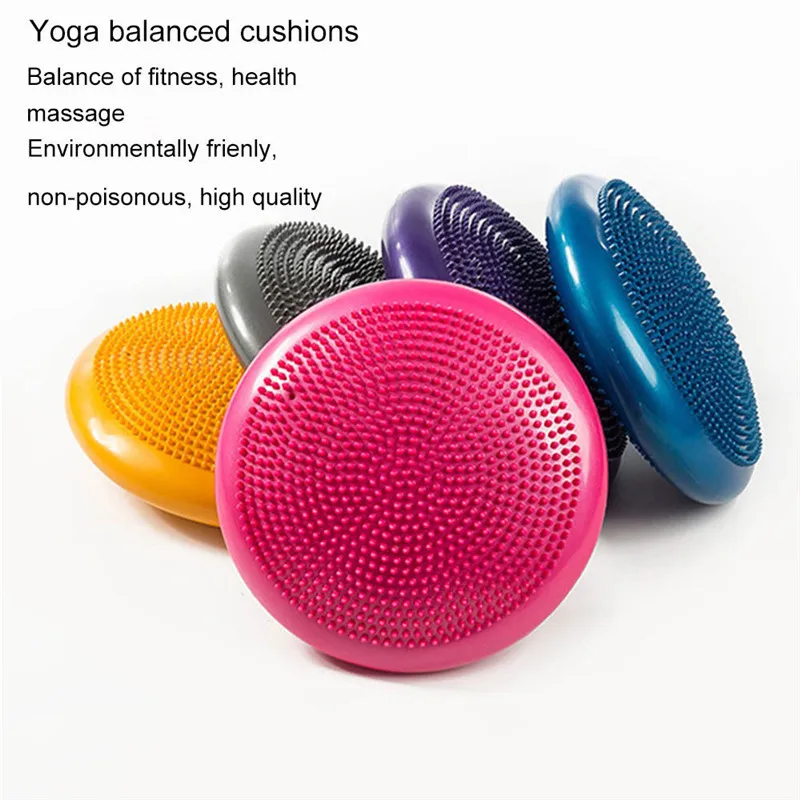 33 см надувной мяч для йоги Универсальный Ballance pad стабильность фитнес Бал массаж диск упражнения подушки Коврики
