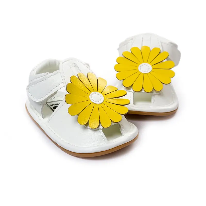 Летние сандалии для маленьких девочек; обувь для малышей младенцев; детская Цветочная обувь; белые сандалии для девочек - Цвет: Y