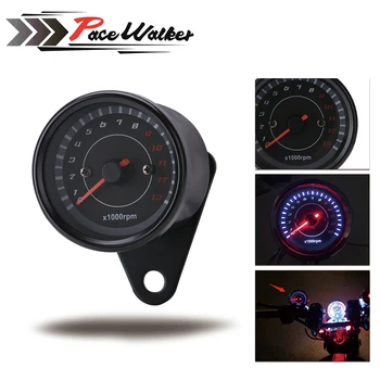 

Universal 12V Motorcycle tachometer Tacho Gauge speedometer with LED Backlight night light motor bike Moto Instrument Accessorie