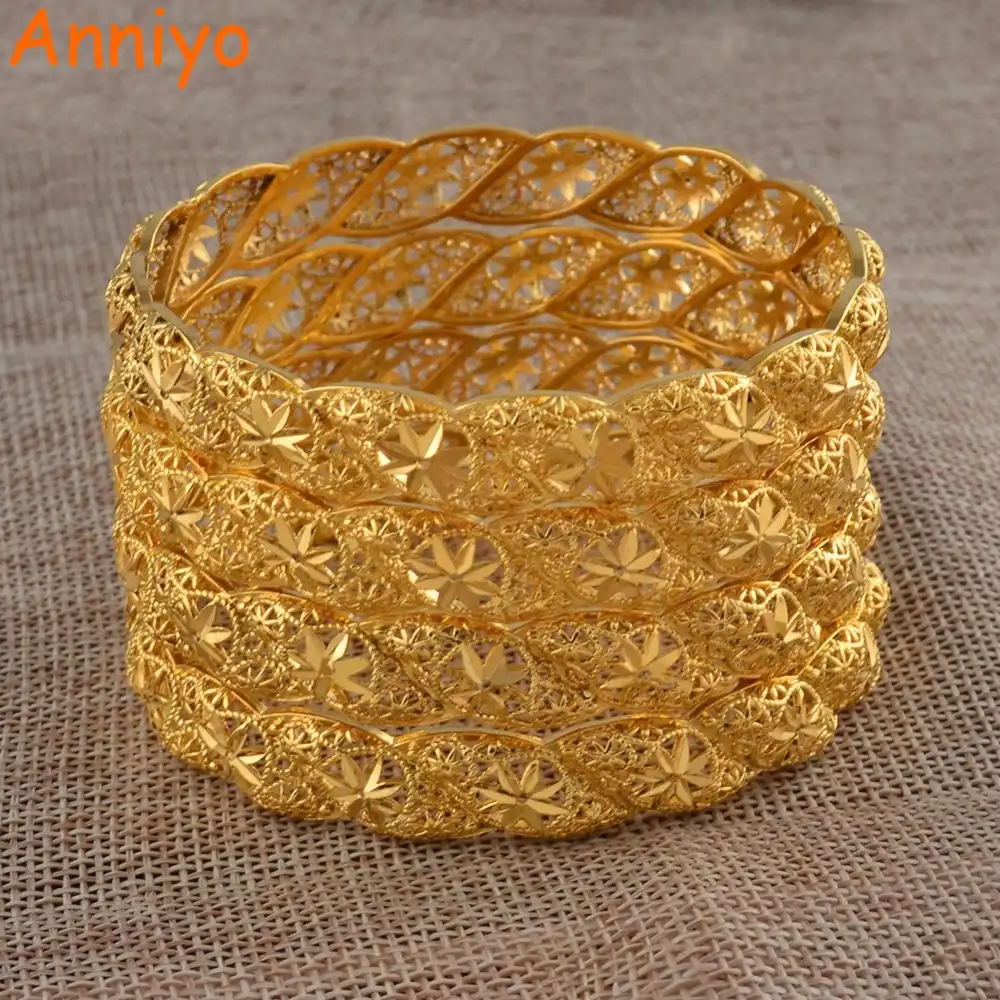 Detail Feedback Questions About Anniyo 4pieces Lot Ethiopian Gold Detail Feedback Questions About Anniyo 4pieces Lot Ethiopian Gold Color Wedding Bangle For Women Dubai Bride Bracelet African Jewelry Middle East Items