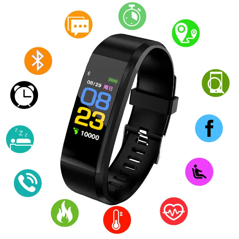 

Smart Bracelet Wrist watches Heart Rate Monitor Blood Pressure men women digital Wristband Sport Watch For IOS Android Phone