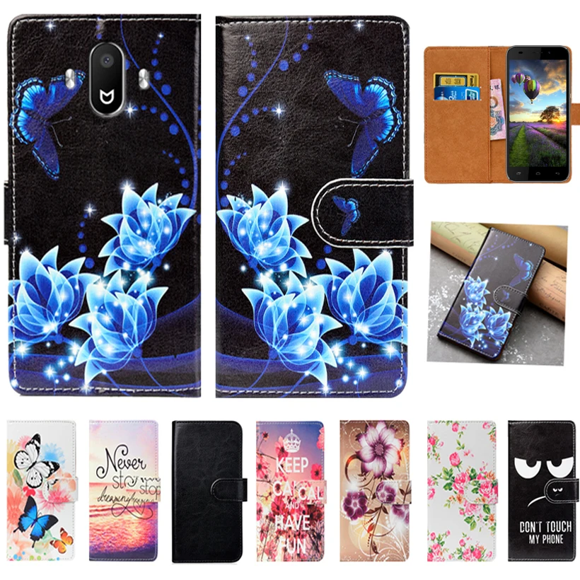 

Print Wallet Case For Irbis SP511 Case High Quality PU Leather 5" Print Flip Back Cover Book Case For Irbis SP511Case