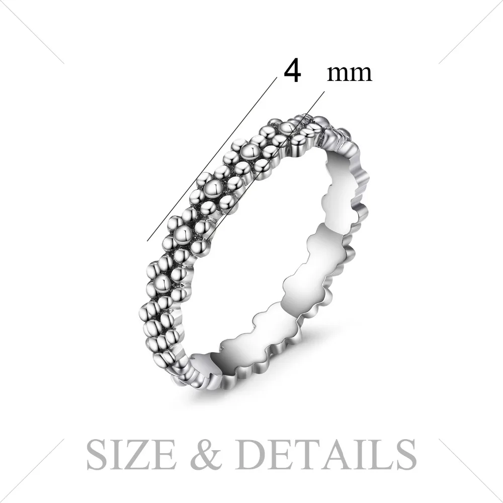 JewelryPalace 925 Sterling Silver Daisies SiLver Stocking Beautiful Rings Gifts For Her Anniversary Fashion Jewelry New Arrival