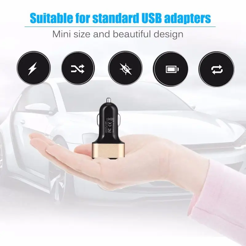 5.1A 5V 3 USB Car Charger USB Charging Adapter Universal Phone Car-Charger for Xiaomi Samsung S10 S9 iPhone 12 X 8 7 Plus Tablet samsung car charger type c