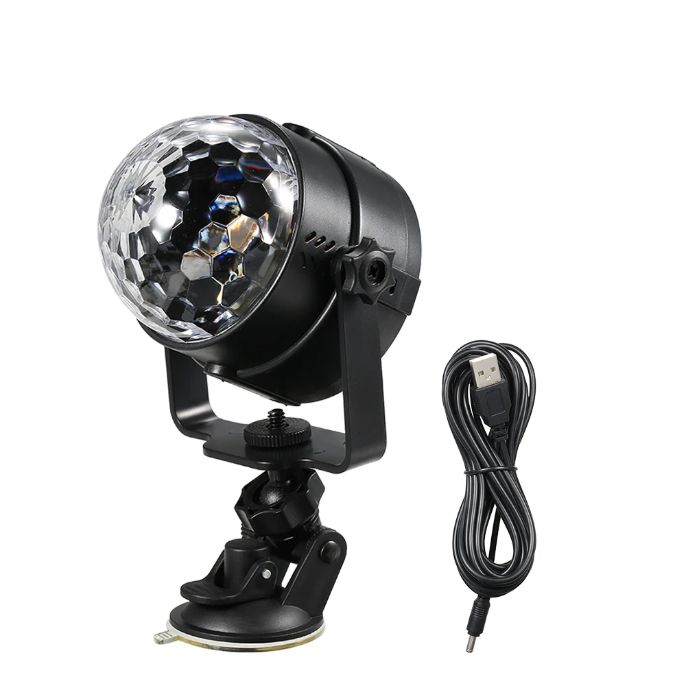 Миниатюрный RGB светодиодный автомобильный Волшебный шар уличное