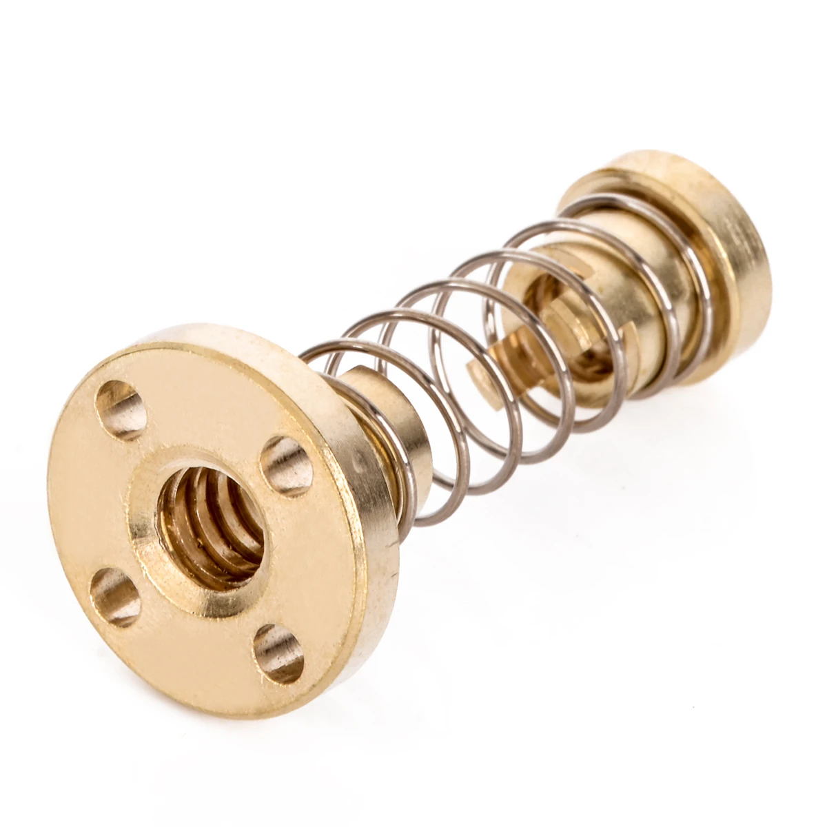 1 Set T8 Anti Backlash Nut Mayitr Spring Loaded Nut 50*22*14mm For 2mm Acme Threaded Rod Lead Screws High Quality