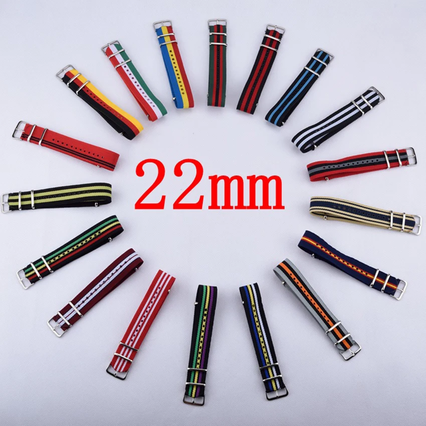 Buy Carty 1pcs Nato Strap 22mm Nylon Watch Band