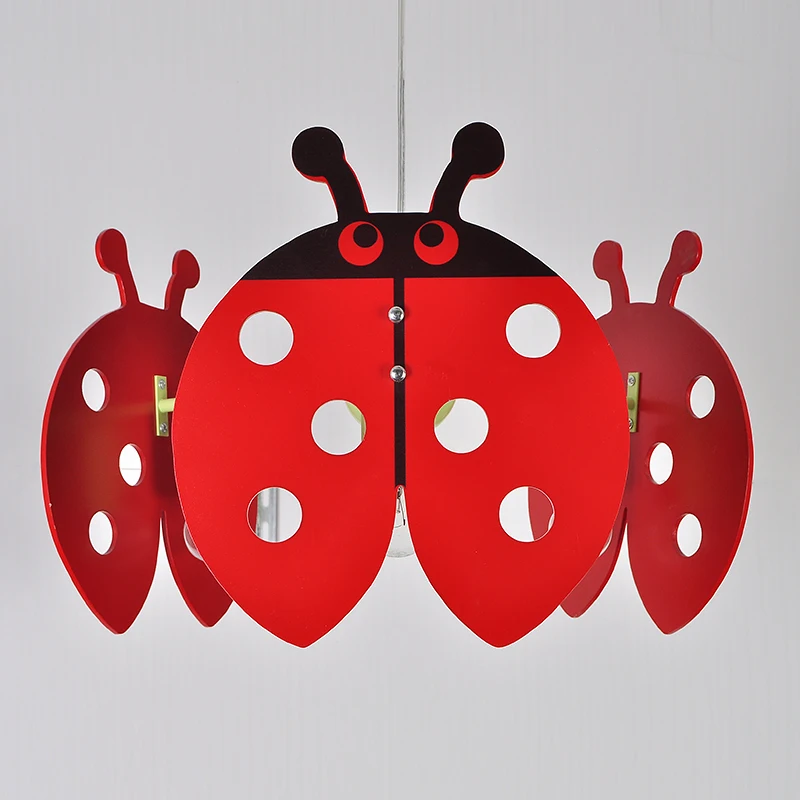 

children's bedroom Pendant Lights decorative lights girls romantic room personalized reptiles three head hanging LU80129