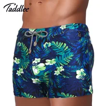 Бренд Taddlee, Мужская одежда для плавания, купальные костюмы, плавки-боксеры, шорты для серфинга, базовая, высокая посадка, подкладка спереди, улучшенная одежда для плавания
