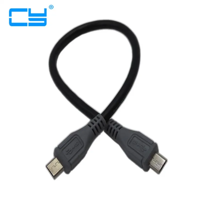 Micro USB Type B Male To Micro B Male 5 Pin Converter OTG Adapter Lead