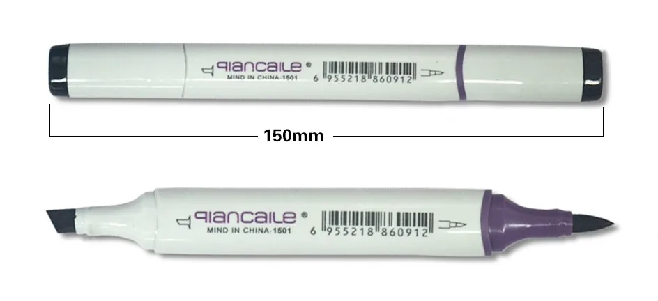 Qiancaile Перманентная кисть и широкая ручка-маркер, вы можете выбрать цвета