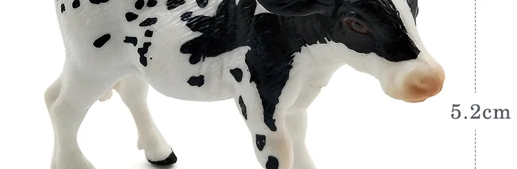 Ферма птицы Kawaii моделирование мини молоко Корова Крупный рогатый скот бык теленок пластиковая модель животного фигурка игрушки Фигурки домашний Декор подарок для детей