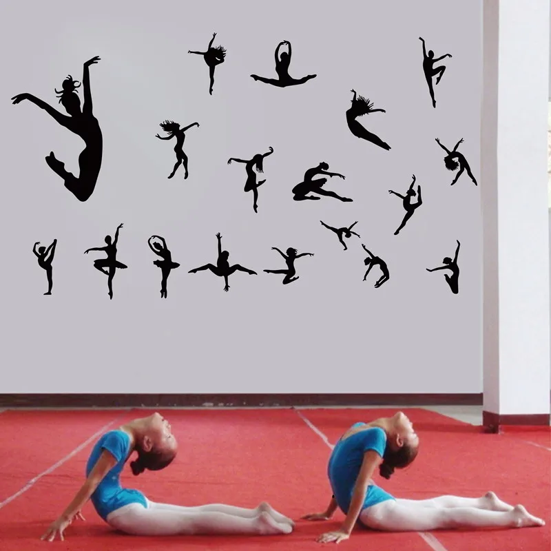 Multiple kinds of color dance dancing wall stickersdance wall stickers