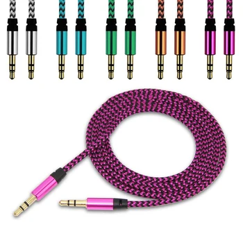 

Universal Gold Plated 1m 3.5mm JACK Male to Male Aux cable Auxiliary Audio Stereo Cable AUX Cord for iphone samsung xiaomi Letv
