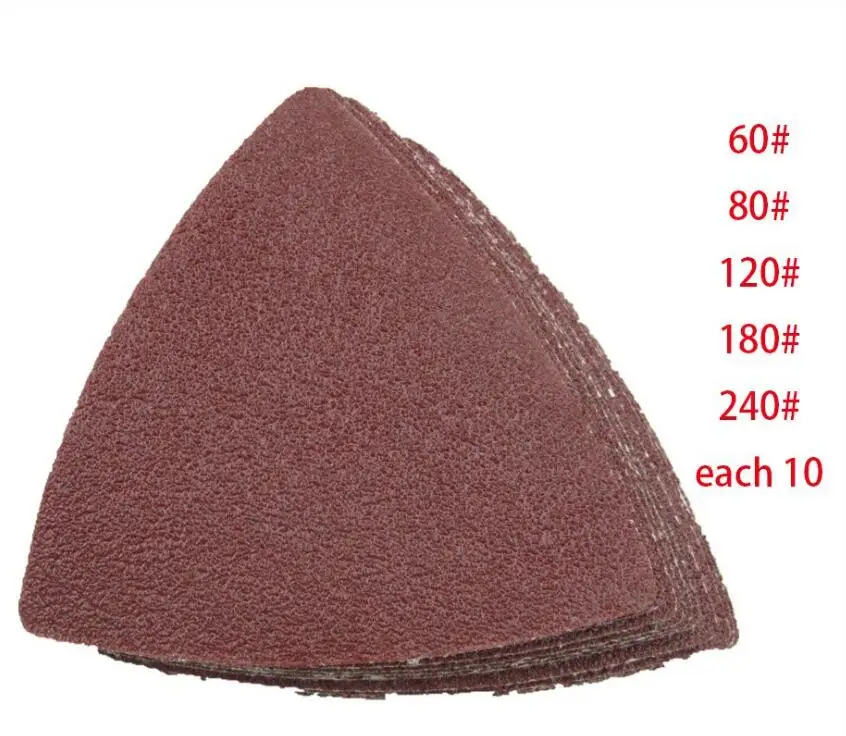 

LOWEST PRICE 50pcs Sanding paper(60,80,120,180,240#) fits for multiple power tools as Fein ,Dremel tools for polishing