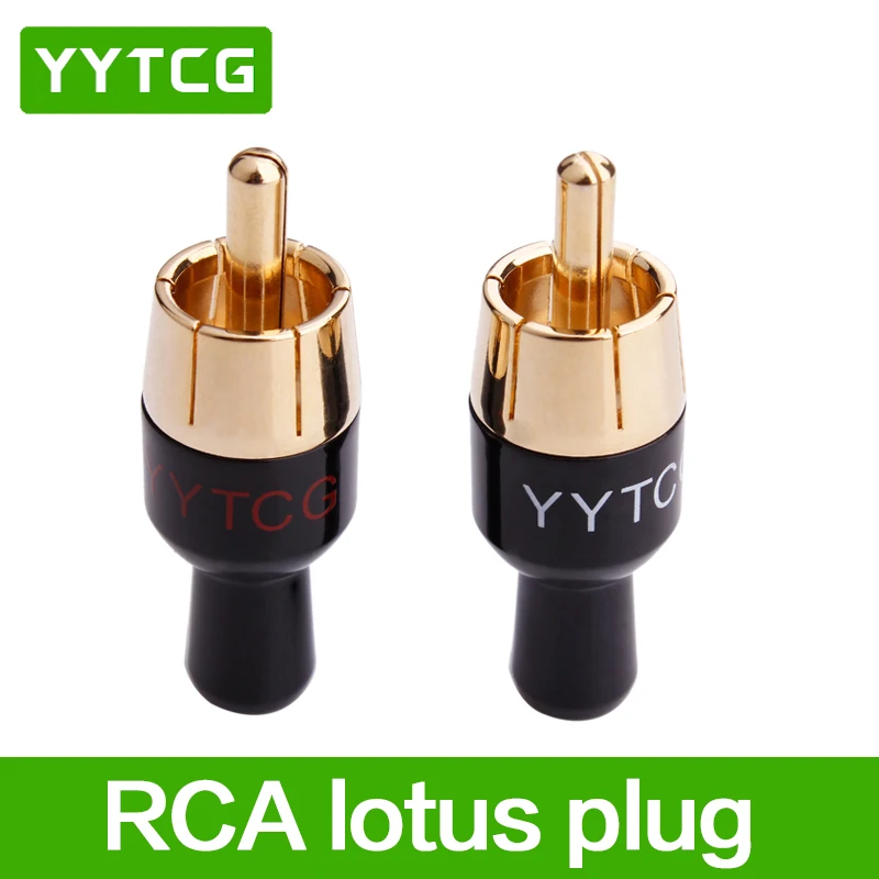 4 шт. медный аудиокабель с разъемом RCA штекер переходник паяльный телефонный