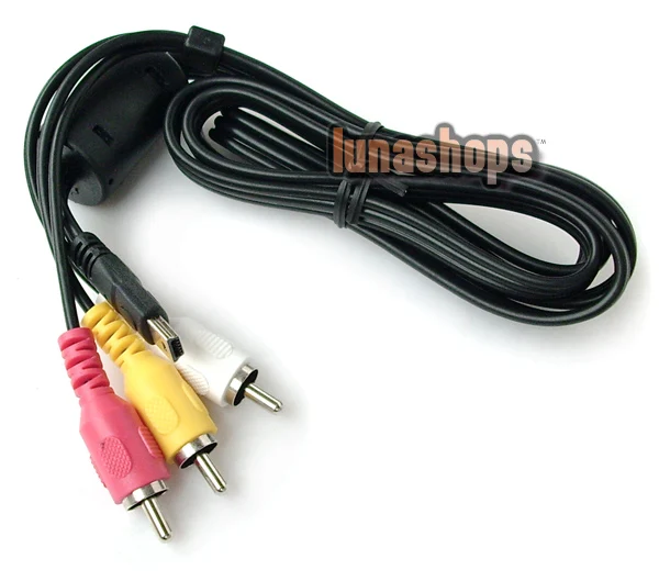 Mini Usb Male 10 pin To 3 RCA AV Male Adapter Cable For Sony Camera etc