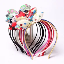 10 Pcs New Style Girls Rabbit Ear Hair Band Hair Accessories Dot Flower Bow Lovely Rabbit