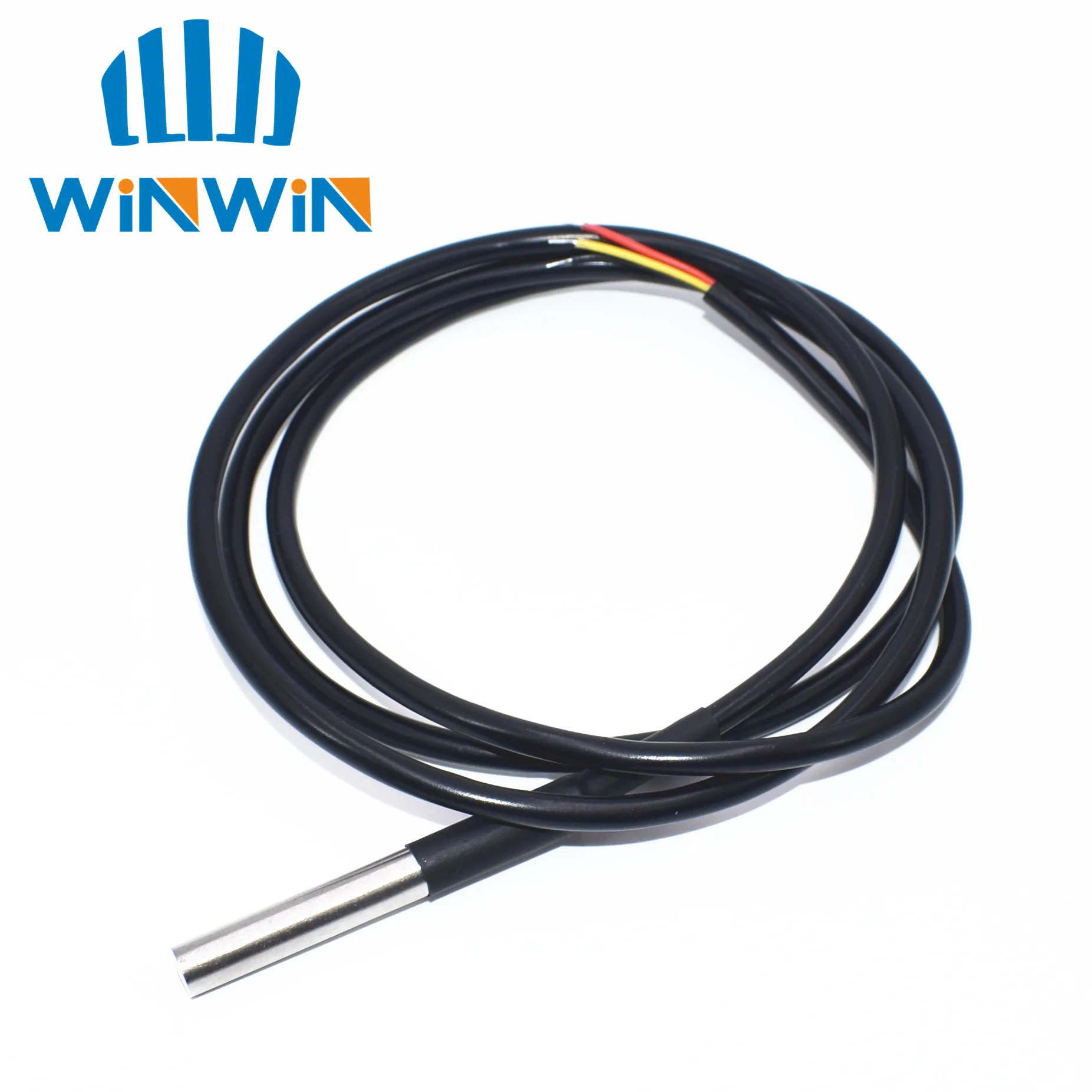 

5pcs Stainless steel package Waterproof DS18b20 temperature probe temperature sensor 18B20