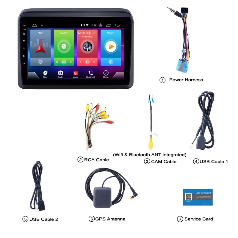 Top Car Android 8.1 Multimedia Player for Suzuki ERTIGA Swift 2018 GPS Navigation Device bluetooth steering wheel control support 3