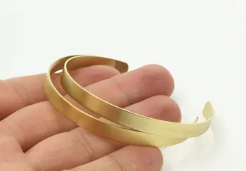 

8 Raw Brass Cuff Bracelet Blank Bangle ( 6x145x1mm)