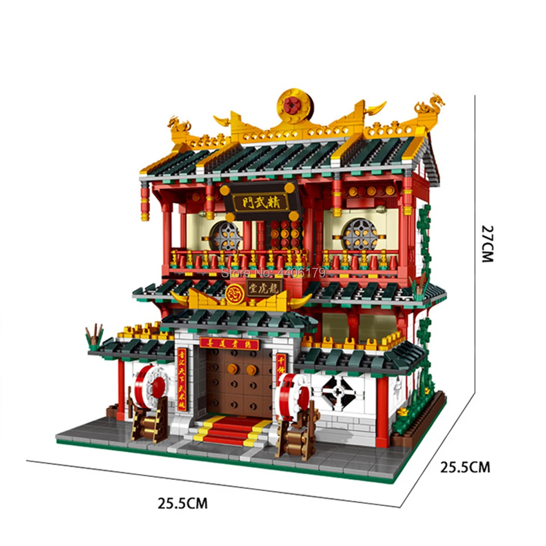 

hot LegoINGlys city creators Street view Chinese chinatown Kung Fu Martial Arts Club moc building blocks figures brick toys gift