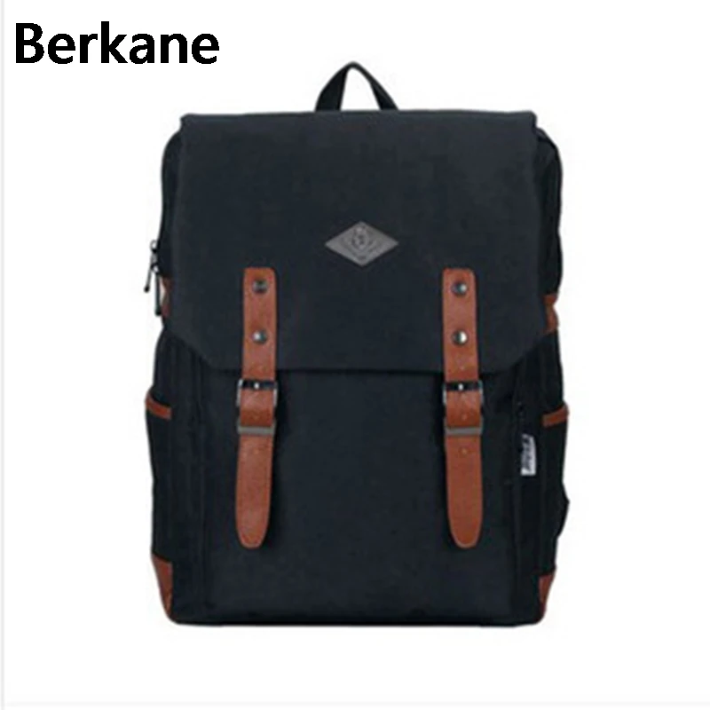 

Candy Color Canvas Double Buckle Backpack Women Bag Large Capacity Men Backpacks Laptop School Travel Rucsack Mochila Computer