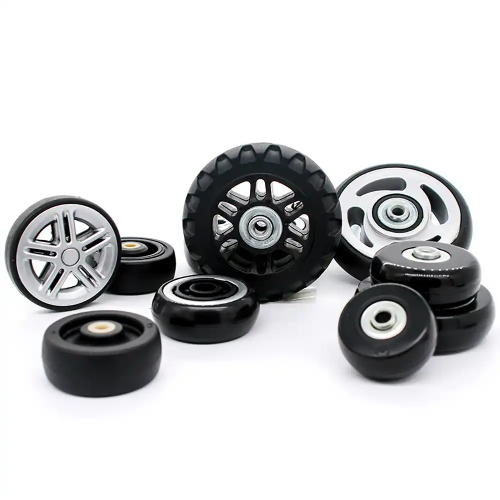 2pcs Luggage Suitcase Replacement Wheels Axles Repair Parts 70*24mm JQJ