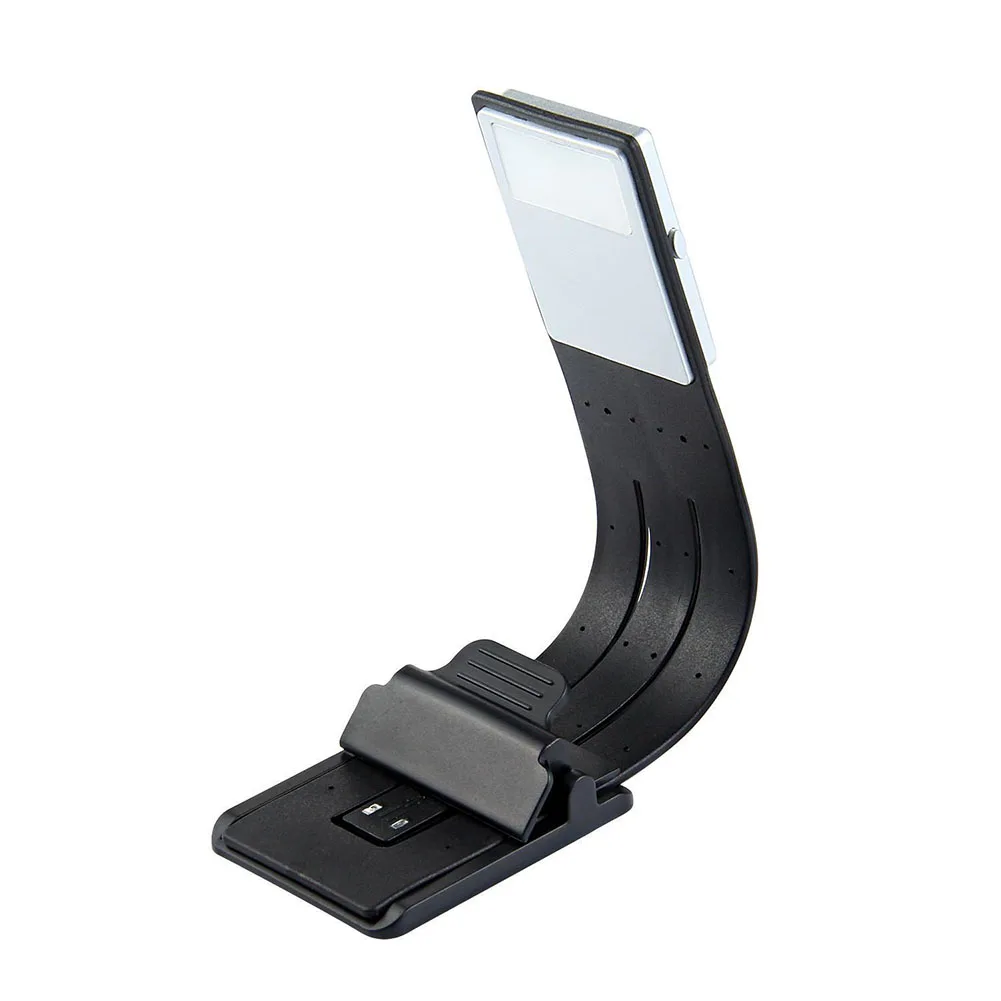 

New Arrival Portable LED Reading Book Light With Detachable Flexible Clip USB Rechargeable Lamp For Kindle/eBook Readers AA