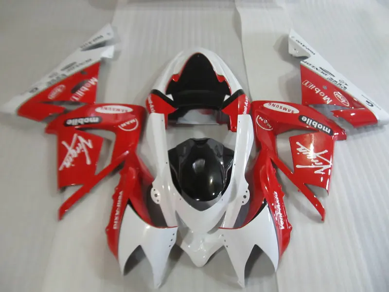 Комплект обтекателей для мотоцикла KAWASAKI Ninja ZX10R 04 05 ZX 10R 2004 2005 ABS белый красный