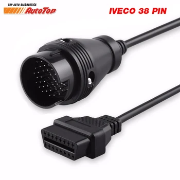 

for IVECO 38 Pin ODB OBD2 Diagnostic Cable Adapter to 16Pin OBDII Connector Car Diagnostic Tool for Iveco 38Pin ODB2 Cable