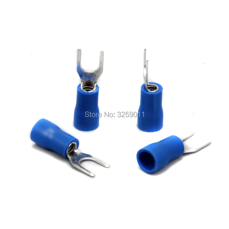 bleu 8 10/ AWG Sv5.5 Suyep connecteur de fil isol/é Fork Bornes 12