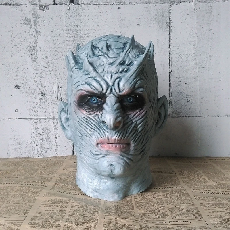 

Movie Game of Thrones Night King Halloween Latex Mask Cosplay Terror props