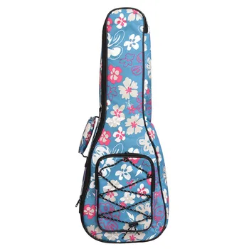 

21'/ 23 " / 26 " Ethnic Knitting Style Ukulele Bag Backpack Double Shoulder Strap Cotton Padded Ukelele Carrying Case