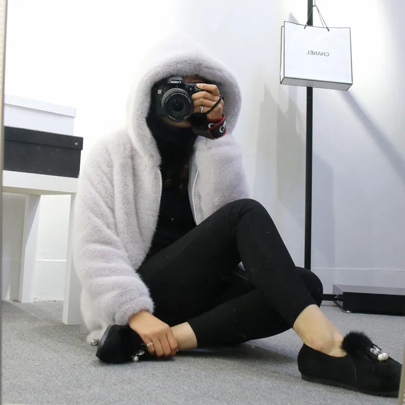 Plus Size 5XL 6XL Winter Casual Women Faux Fur Coat Hooded Pink Fur Coats Mink Fur Jacket Women Furry Hooded Coat Plus Size 5XL 6XL Winter Casual Women Faux Fur Coat Hooded Pink Fur Coats Mink Fur Jacket Women Furry Hooded Coat