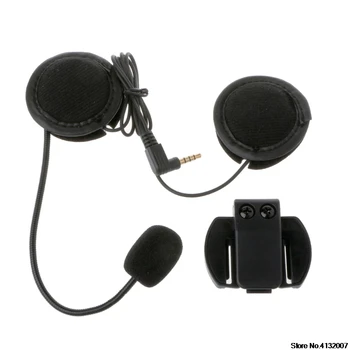

Tape High Quality Motorcycle Earphone Speaker Intercom Accessories 3.5mm Jack Plug &Clip For V4 V6