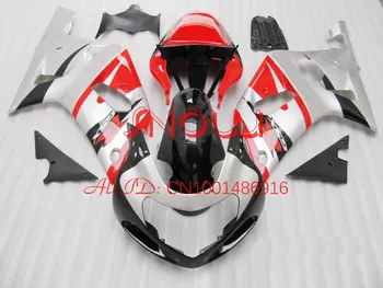 

Silver/Red O02 for SUZUKI GSX R600 R750 01-03 GSXR 600 GSXR600 GSXR750 GSX-R600 750 K1 01 02 03 2001 2002 2003 Fairing Kit