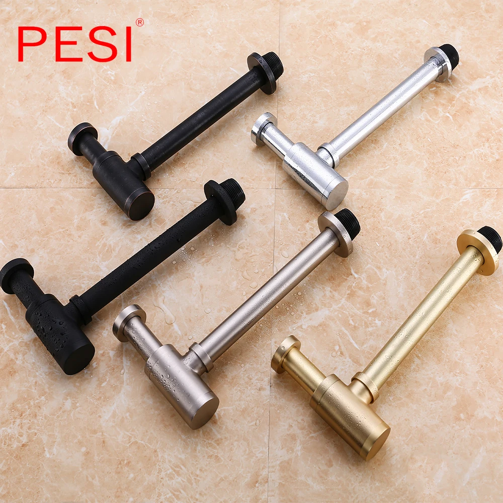 Luxus Bissig Runde Flasche Falle Bad Becken Waschbecken Tap Flasche Falle Drain Kit Abfall P-TRAP Pop Up Abfluss mit Überlauf, großhandel.