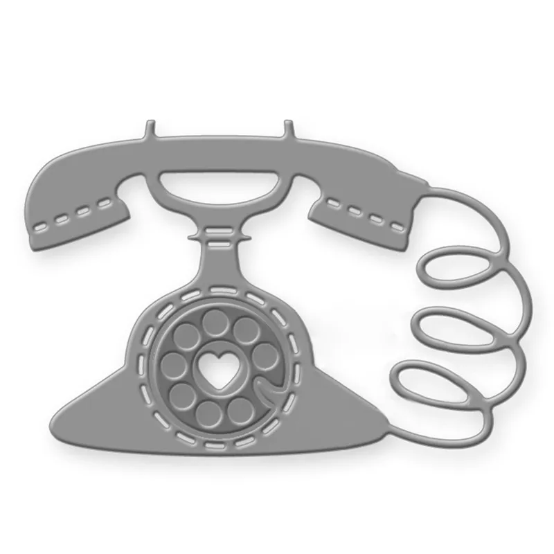 

DiyArts New 2019 Metal Cutting Dies Scrapbooking for Card Making DIY Embossing Cuts New Craft Die Telephone Element