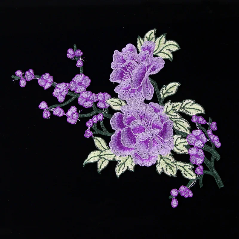 1 Piece Colorful Beautiful Fabric Flower Embroidery Venise Lace Sewing