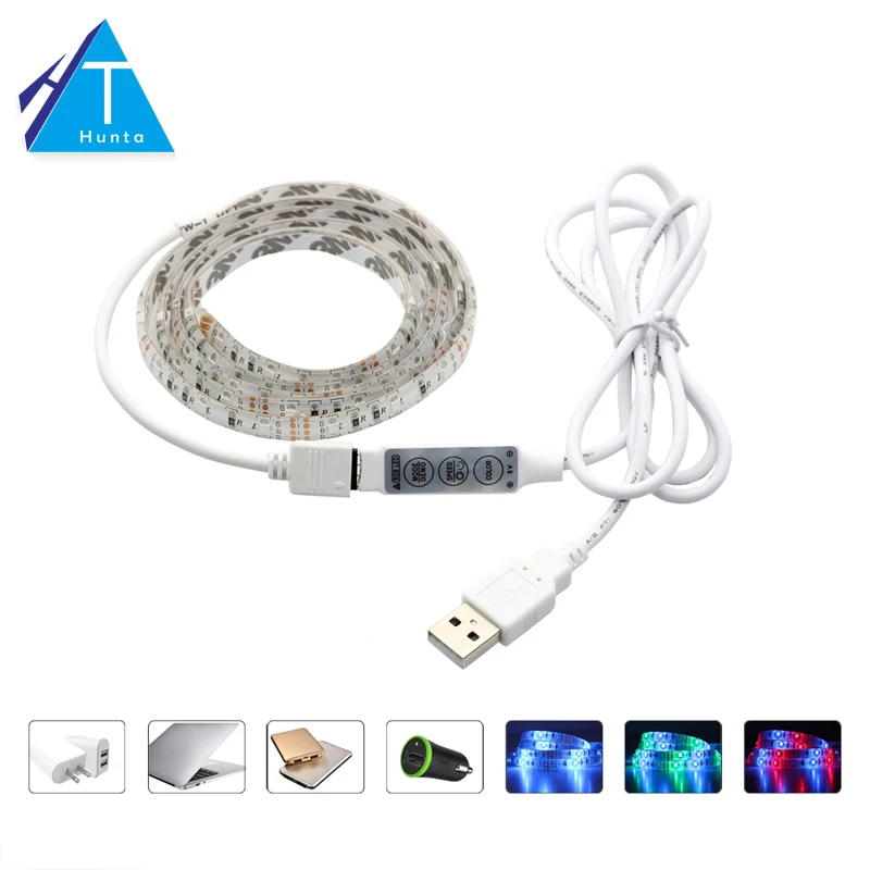 Tiras de Led usb tira conduzida 2835 rgb/branco/branco Geração de Energia : Mudar