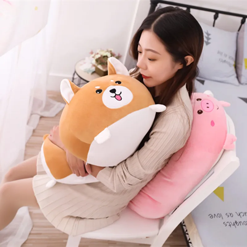 Hot Soft Animal Cartoon Pillow Cushion Cute Fat Dog Cat Penguin