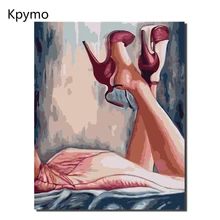 Безрамная DIY картина по номерам ручная роспись маслом на холсте домашний декор уникальный подарок VA-0264