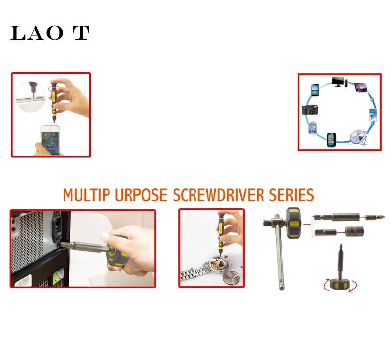 LAO T 47 в 1 прецизионные втулки отвертки телекоммуникационные инструменты CR-V электронные ремонтные Инструменты Набор для сотового телефона IPhone
