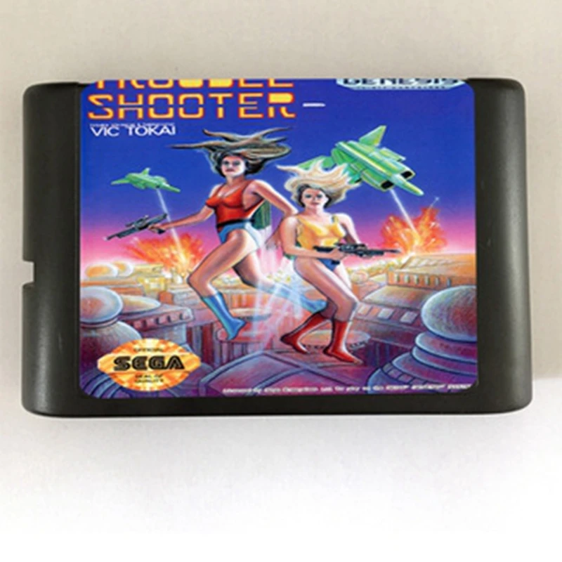 トラブルシューティングゲームゲームカートリッジ最新16ビットゲームカードセガメガドライブ ジェネシスシステム 16 Bit Game Card Bit Game Cardtrouble Shooter Aliexpress