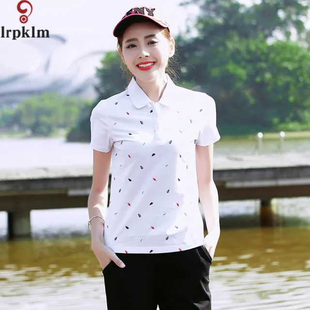 2017 Newest Summer POLO Women Short Shirt Ladies Soft Clothing Shirts Coat Quick Dry Tops Breathble Female Clothes LZ111 1